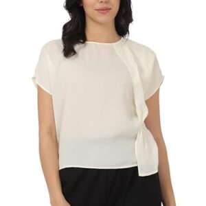 Van Heusen Women's Polyester Solid Regular Fit Blouse